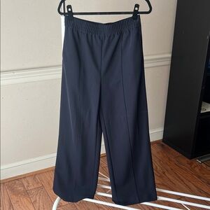 Topshop Dark Blue Wide-Leg Pants